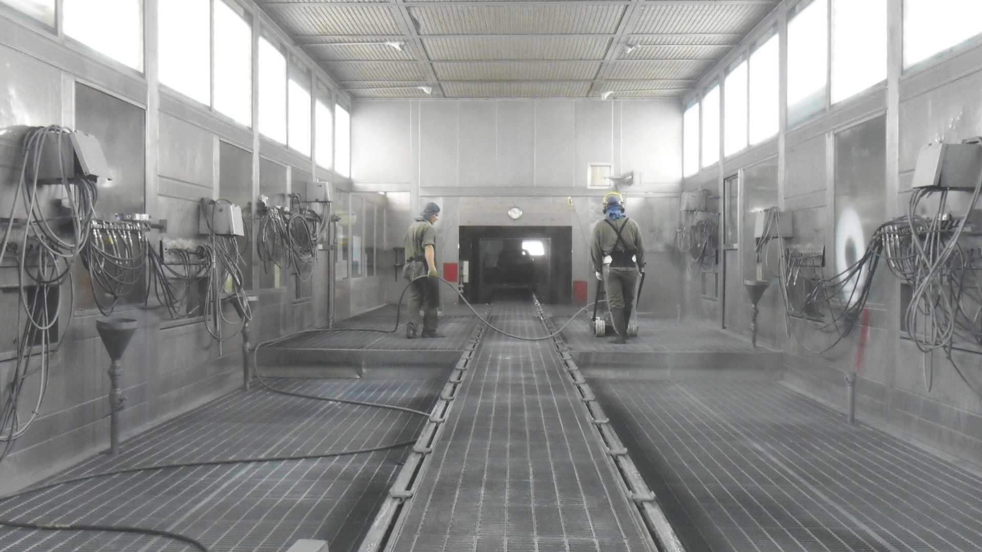 Mantenimiento en cabina de pintura